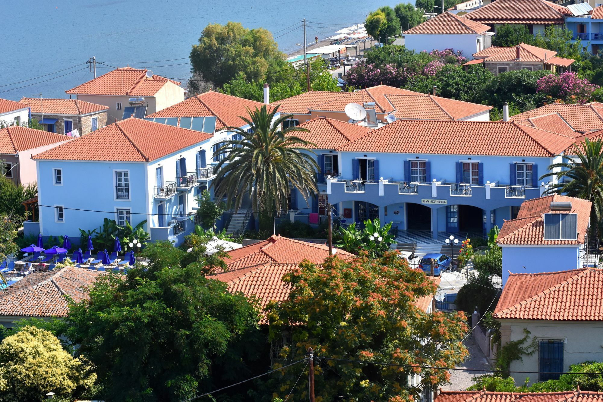 Blue Sky Hotel - Petra - Lesvos - Greece Bagian luar foto